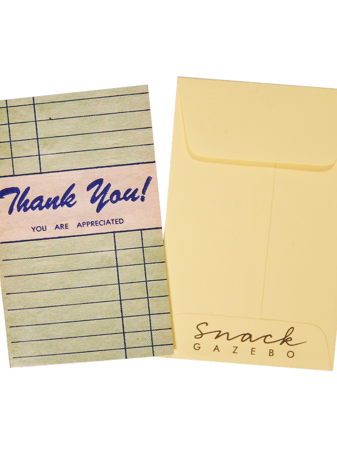 "Thank You You Are Appreciated" Snack Gazebo Card + Envelope Best Price