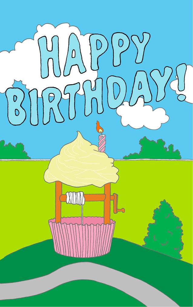 "Happy Birthday Wishing Well" Snack Gazebo Card + Envelope Best Buy