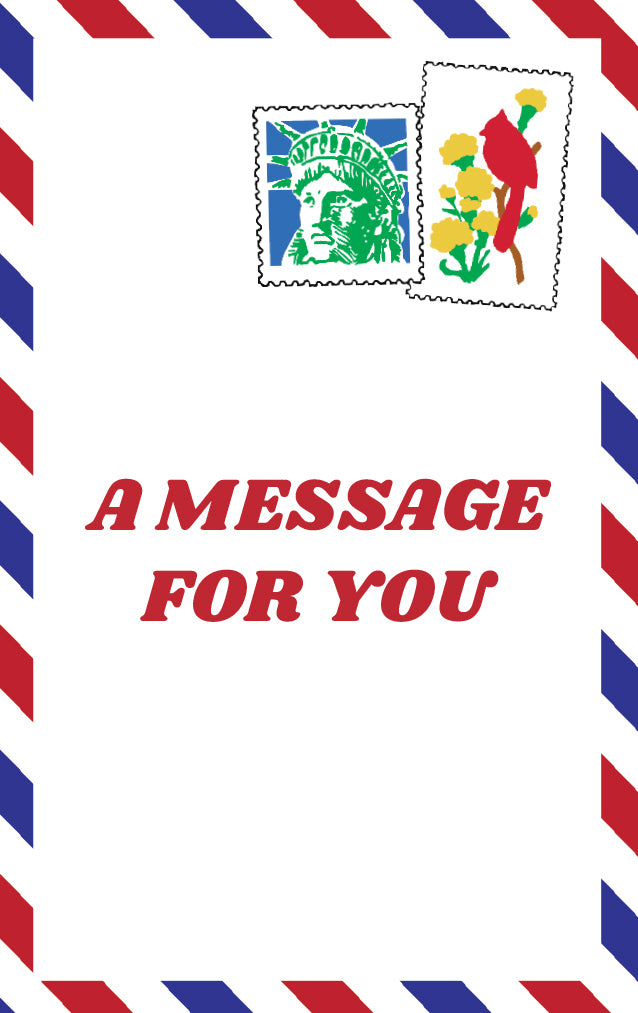 "Message for You" Snack Gazebo Card + Envelope For Sale