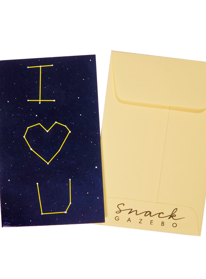 "I Love You Stars" Snack Gazebo Card + Envelope For Sale